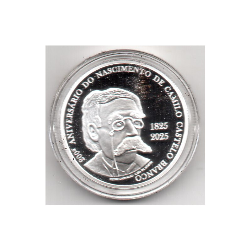 Portugal 5.00 € 2025 200.º aniv. do nasc. de Camilo C. Branco (Proof)