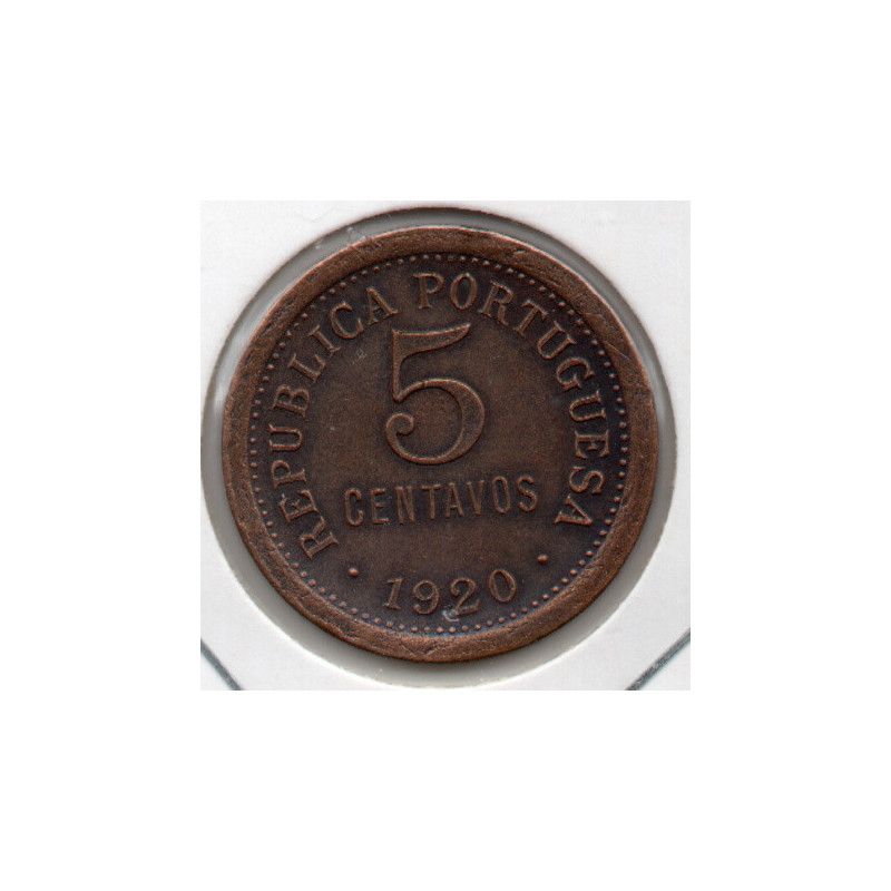 Portugal 5 Centavos 1920 BE