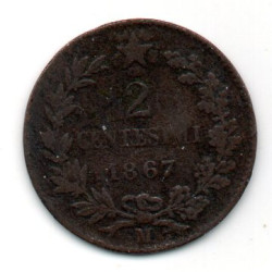 Itália 2 Centesimi 1867