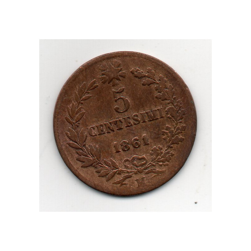 Itália 5 Centesimi 1861 M