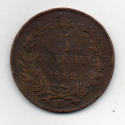 Itália 5 Centesimi 1862 N