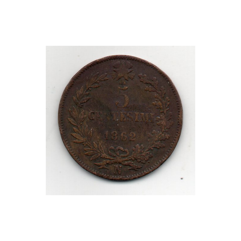 Itália 5 Centesimi 1862 N