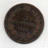 Itália 5 Centesimi 1862 N