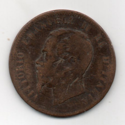 Itália 10 Centesimi 1862 M