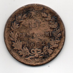 Itália 10 Centesimi 1862 M