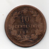 Itália 10 Centesimi 1863