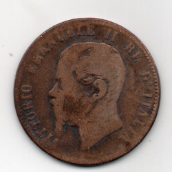 Itália 10 Centesimi 1863