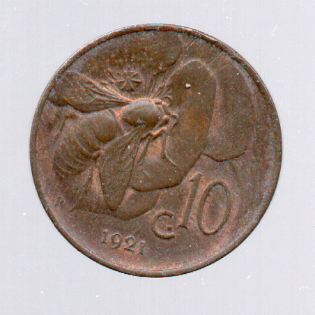 Itália 10 Centesimi 1921