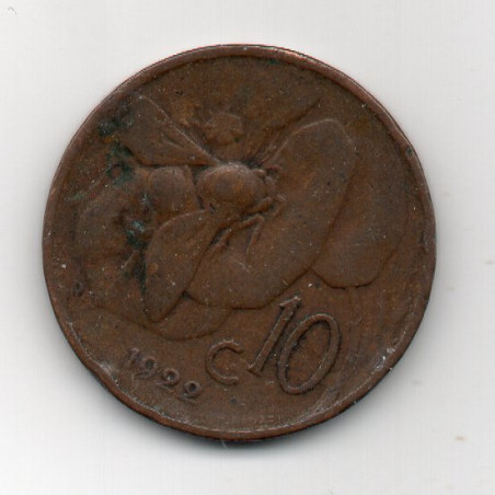 Itália 10 Centesimi 1922