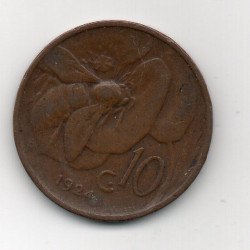 Itália 10 Centesimi 1924