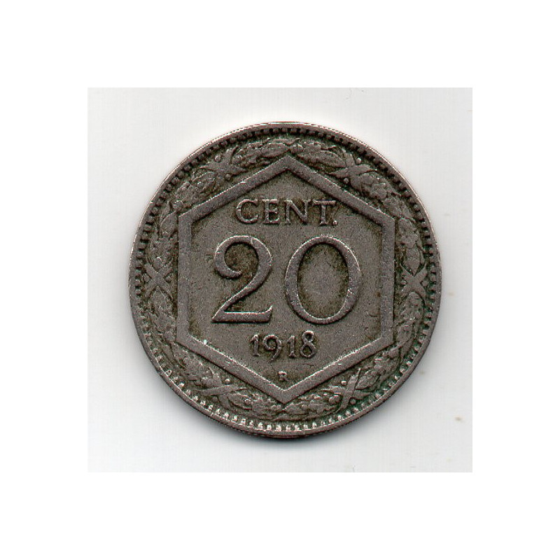 Itália 20 Centesimi 1918