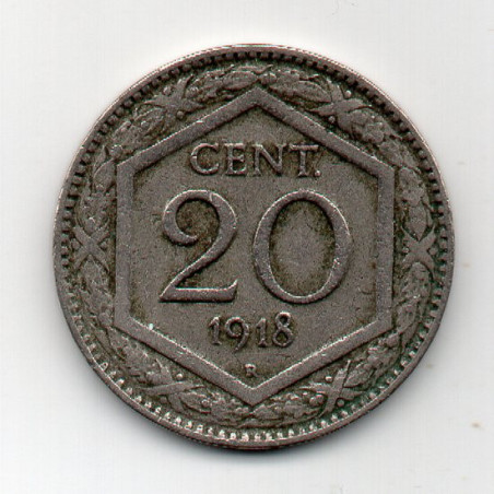 Itália 20 Centesimi 1918
