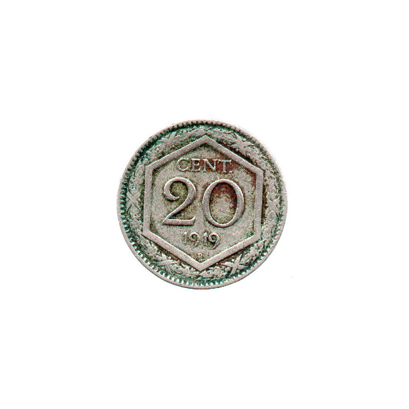 Itália 20 Centesimi 1919