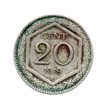 Itália 20 Centesimi 1919