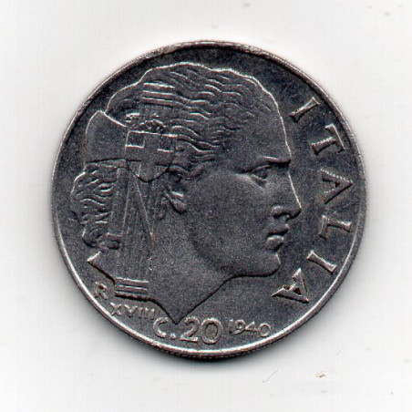 Itália 20 Centesimi 1940