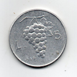 Itália 5 Lira 1949