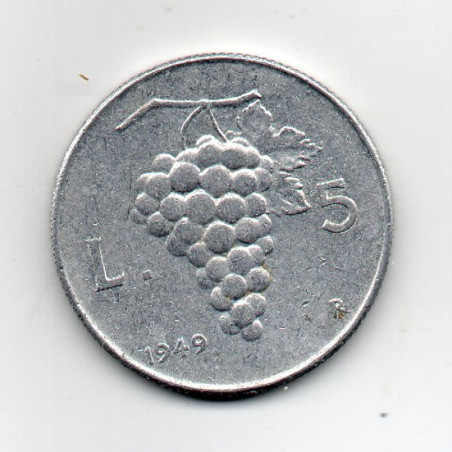 Itália 5 Lira 1949