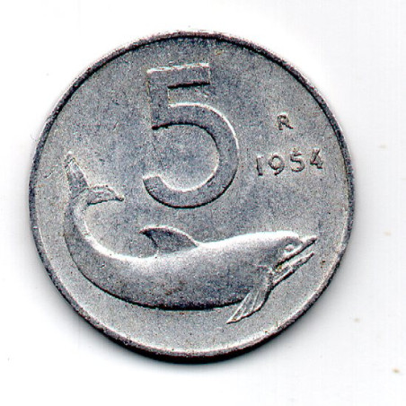 Itália 5 Lira 1954