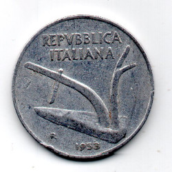Itália 10 Lira 1953
