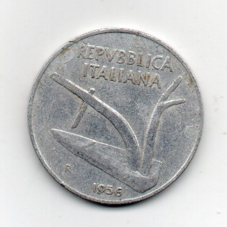 Itália 10 Lira 1956
