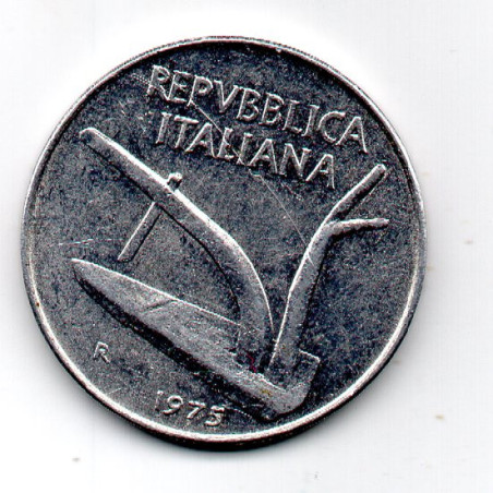 Itália 10 Lira 1975