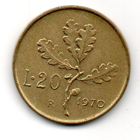 Itália 20 Lire 1970