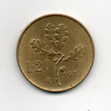 Itália 20 Lire 1973