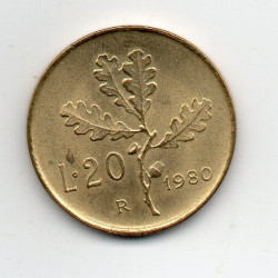 Itália 20 Lire 1980