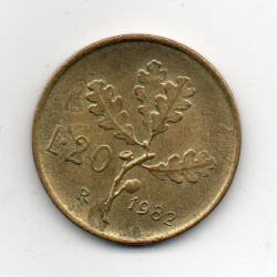 Itália 20 Lire 1982