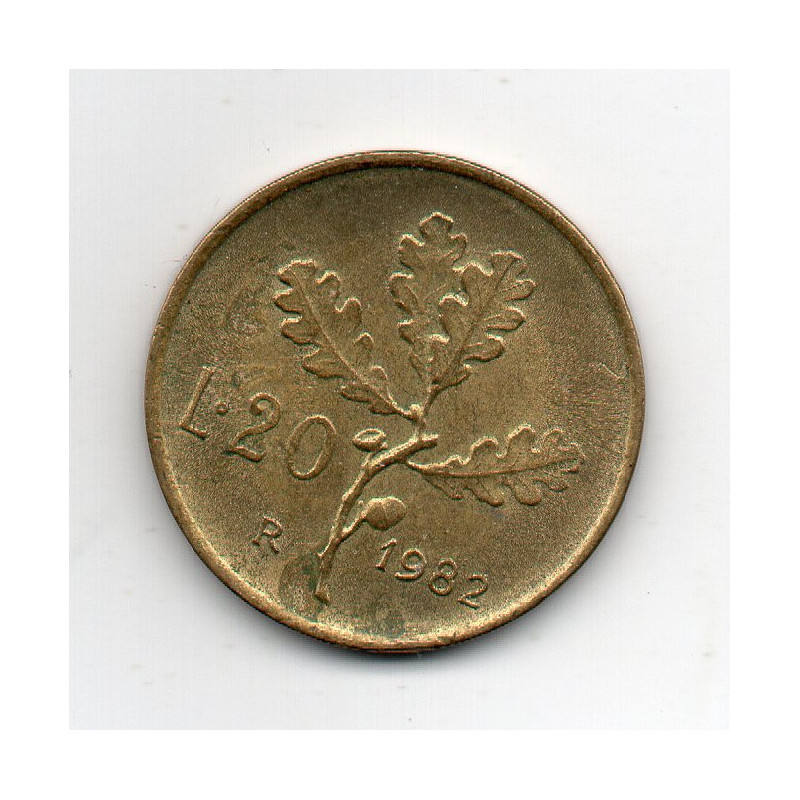 Itália 20 Lire 1982