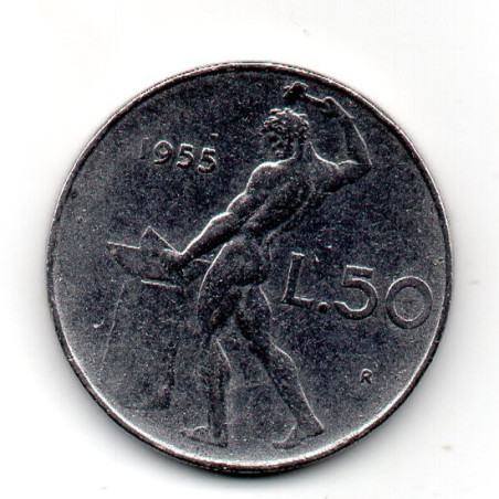 Itália 50 Lire 1955