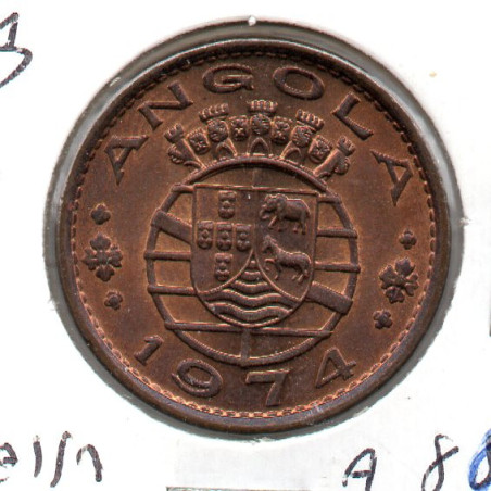 Angola 1 Escudo 1974 Eixo desl. 80%