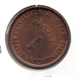 Angola 1 Escudo 1974 Eixo desl. 80%