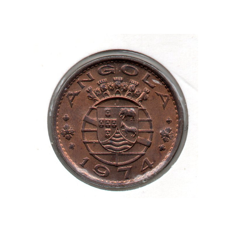 Angola 1 Escudo 1974 Eixo desl. 70%