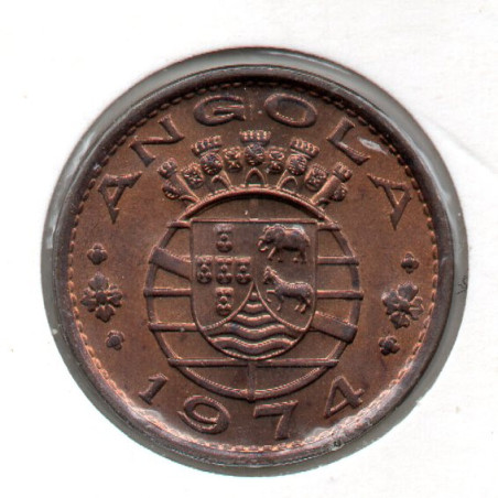 Angola 1 Escudo 1974 Eixo desl. 70%