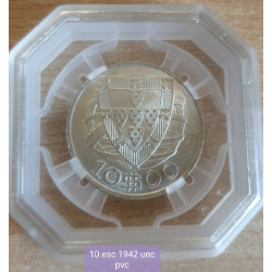 Portugal 10$00 1942 Certificada UNC
