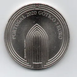 Portugal 5€ 2020 Estilo Gótico