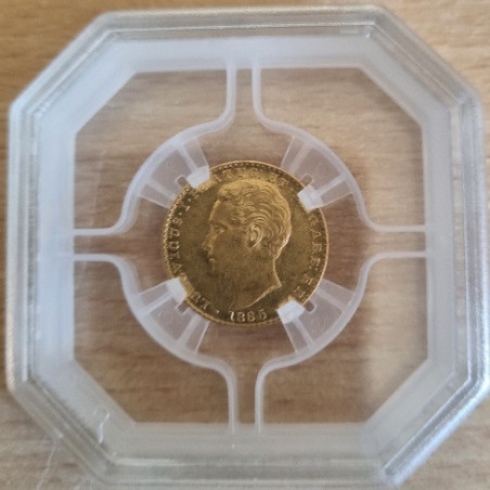 Portugal 2000 Reis 1865 Ouro Certificada (ouro)