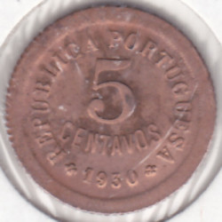 Cabo Verde 5 Centavos 1930