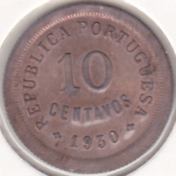 Cabo Verde 10 Centavos 1930