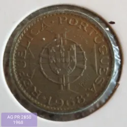 Angola 2$50 Escudos 1968 Prova Incusa