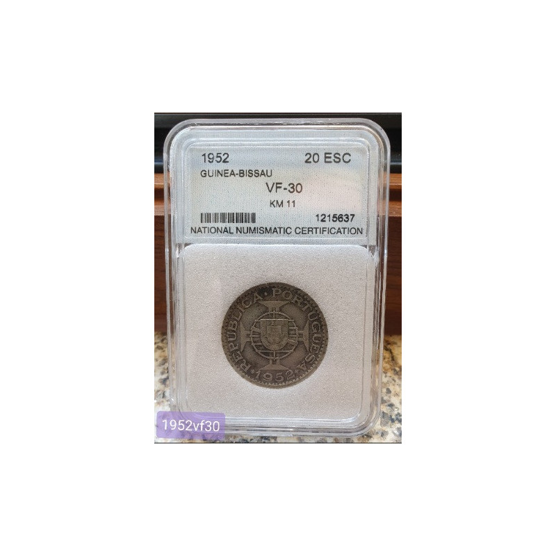 Guiné 20$00 1952 Certificada
