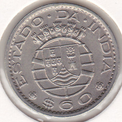 Estado da Índia -60 Centavos 1959