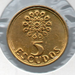 Portugal 5$00 1993 Sob