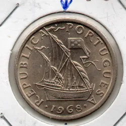 Portugal 5$00 Escudos 1968...