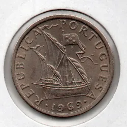 Portugal 5$00 Escudos 1969