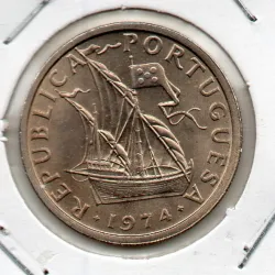 Portugal 5$00 Escudos 1974