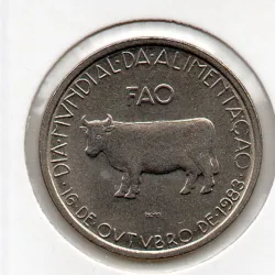 Portugal 5$00 Escudos 1983 FAO