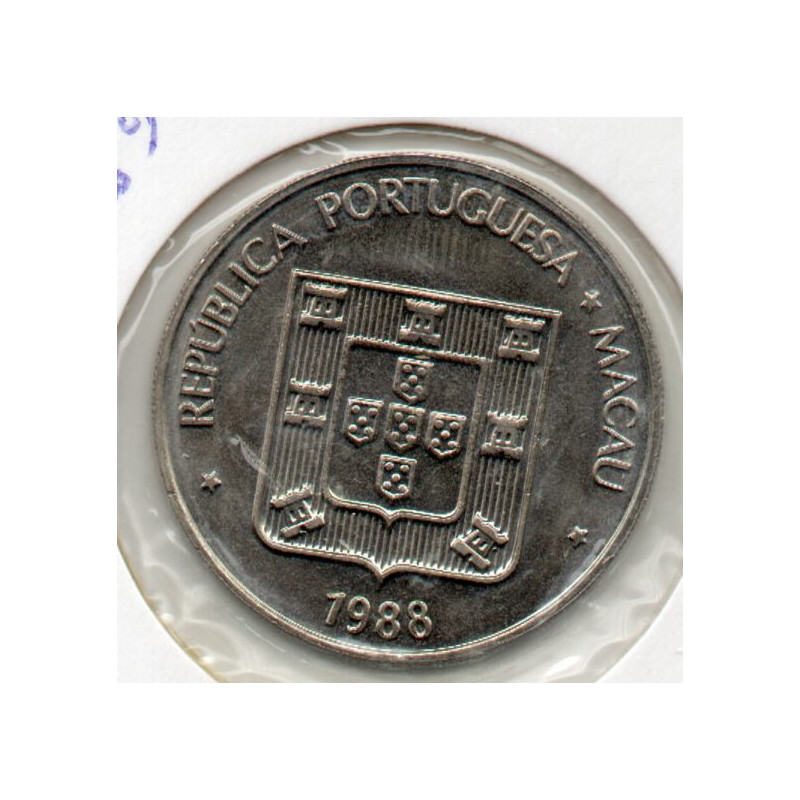 Macau 5 Patacas 1988