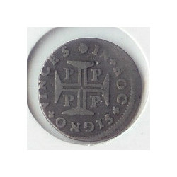 Portugal 60 Réis ND 1683-1706 D Pedro II